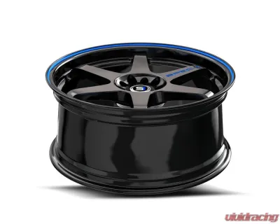 Spec-1 SPT-33 Wheel 20x9 5x112|5x114.3 38mm Gloss Black & Blue Line - SPT-332093638GBBL