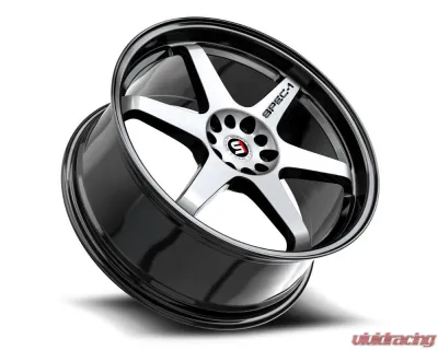 Spec-1 SPT-33 Wheel 20x9 5x112|5x114.3 38mm Gloss Black & Machined - SPT-332093638BM