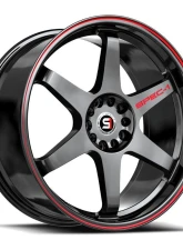 Spec-1 SPT-33 Wheel 20x9 5x112|5x114.3 38mm Gloss Black & Red Line                                     - SPT-332093638GBRL - Image 2