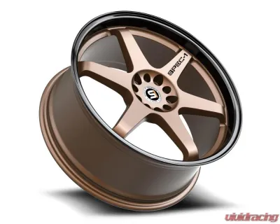 Spec-1 SPT-33 Wheel 20x9 5x112|5x114.3 38mm Matte Bronze & Black Lip - SPT-332093638MZBL