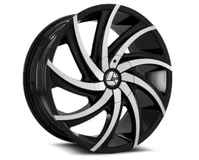Azara 503 Wheel 24x9 Blank 15mm Gloss Black Machined