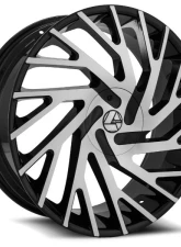 Azara AZA-505 Wheel 18x8 5x112|5x114.3 35mm Gloss Black & Machined                                     - AZAC505188051121143+35BM - Image 8