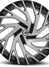 Azara AZA-505 Wheel 18x8 5x112|5x114.3 35mm Gloss Black & Machined                                     - AZAC505188051121143+35BM - Image 2