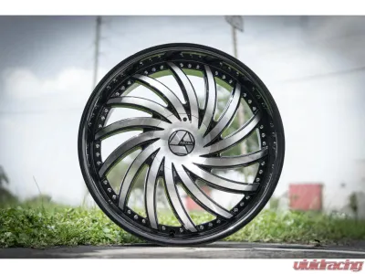 Azara AZA-505 Wheel 18x8 5x112|5x114.3 35mm Gloss Black & Machined - AZAC505188051121143+35BM