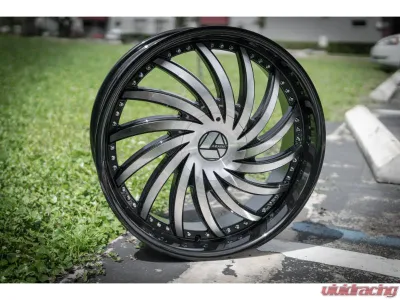 Azara AZA-505 Wheel 18x8 5x112|5x114.3 35mm Gloss Black & Machined - AZAC505188051121143+35BM