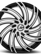 Azara AZA-514 Wheel 20x8.5 5x114.3|5x127 35mm Gloss Black & Machined                                     - AZA-514208551143127+35BM - Image 2