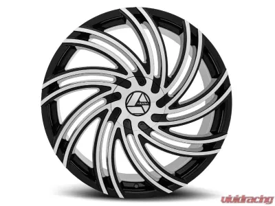 Azara AZA-514 Wheel 20x8.5 5x114.3|5x127 35mm Gloss Black & Machined - AZA-514208551143127+35BM