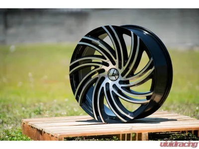 Azara AZA-514 Wheel 20x8.5 5x114.3|5x127 35mm Gloss Black & Machined - AZA-514208551143127+35BM