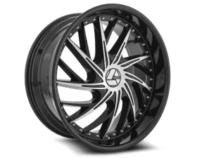 Azara 516 Wheel 22x9.5 6x135|6x139.7 16mm Gloss Black Machined