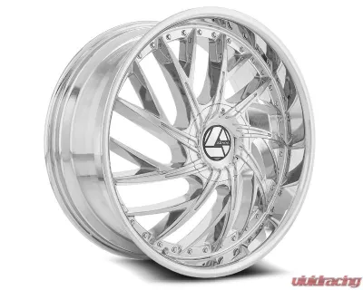 Azara 516 Wheel 24x9 Blank 5x|6x 18mm Nano Chrome - AZA-5162490BLANK+18NCR