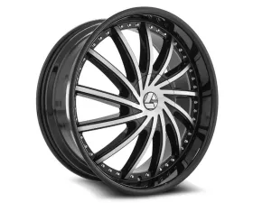 Azara 517 Wheel 22x9.5 5x115|5x120 15mm Gloss Black Machined