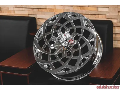 Azara AZA-521 Wheel 22x8.5 5x114.3|5x120 38mm Nano Chrome - AZA-521228551143120+38NC