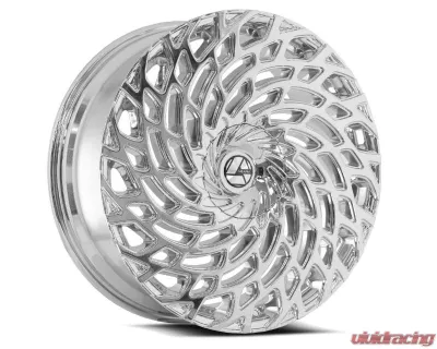 Azara 523 Wheel 22x8.5 5x114.3|5x120 38mm Nano Chrome - AZA-523228551143120+38NCR