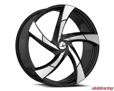 Azara 524 Wheel 22x8.5 5x112|5x114.3 38mm Gloss Black Machined - AZA-52422853638BM