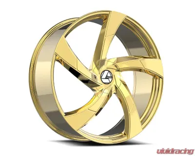 Azara 524 Wheel 22x8.5 5x108|5x114.3 38mm Gold - AZA-524228551081143+38NG