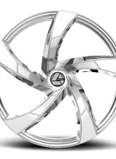 Azara AZA-524 Wheel 20x8.5 5x108|5x114.3 35mm Nano Chrome                                     - AZA-52420853235NC - Image 2
