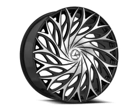 Azara 525 Wheel 22x9.5 6x135|6x139.7 25mm Gloss Black Machined