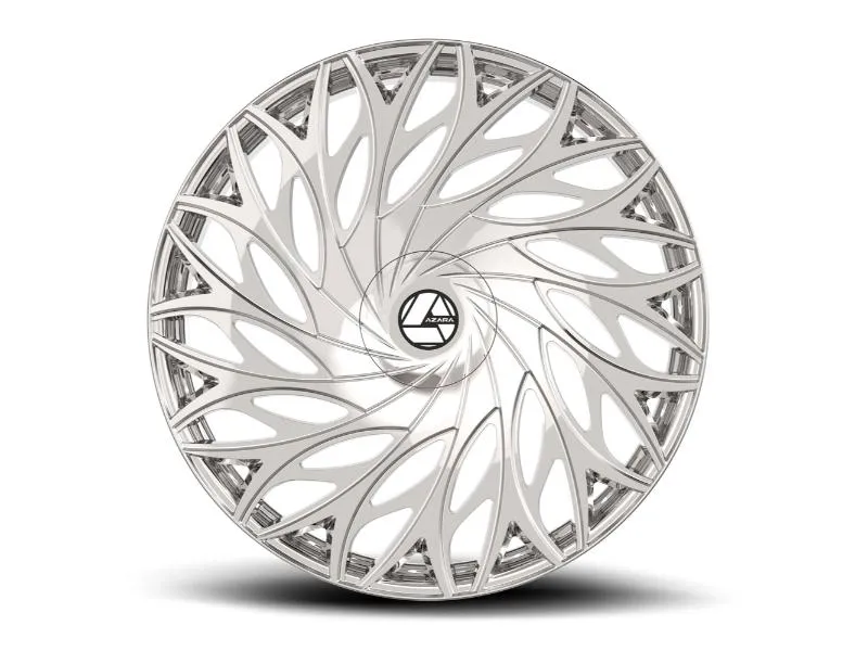 Aya Azara Aza-525 Wheel 22x9.5 Blank 15mm Nano Chrome | Vivid Racing