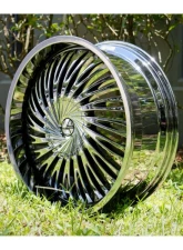 Azara AZA-526 Wheel 24x9 Blank 15mm Nano Chrome                                     - AZA-526249BL15NC - Image 3