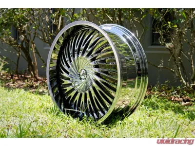 Azara AZA-526 Wheel 24x9 Blank 15mm Nano Chrome - AZA-526249BL15NC