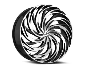 Azara 531 Wheel 22x9.5 5x115|5x120 15mm 2100 Load Rating Gloss Black Machined
