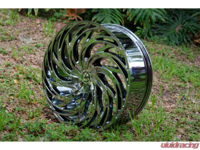 Azara AZA-531 Wheel 24x9 Blank 15mm Nano Chrome - AZA-531249BL15NC