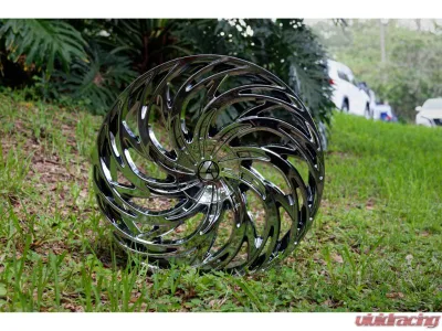 Azara AZA-531 Wheel 24x9 Blank 15mm Nano Chrome - AZA-531249BL15NC