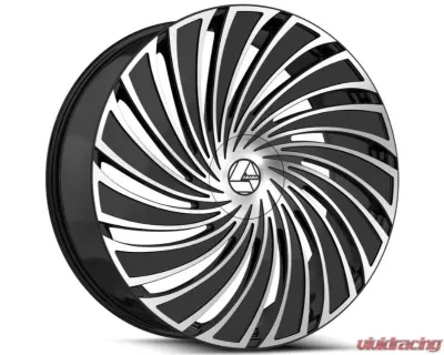 Azara 533 Wheel 20x8.5 5x110|5x114.3 35mm Gloss Black Machined - AZA-533208551101143+35BM