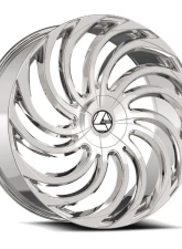 Azara AZA-534 Wheel 24x9 Blank 15mm Nano Chrome                                     - AZA-534249BL15NC - Image 5