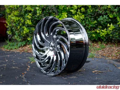 Azara AZA-534 Wheel 24x9 Blank 15mm Nano Chrome - AZA-534249BL15NC
