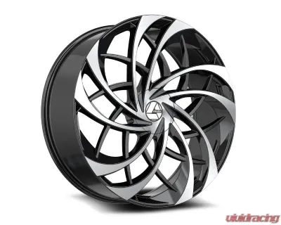 Azara 540 Wheel 22x9.5 Blank 15mm Gloss Black Machined - AZA-5402295BL15BM