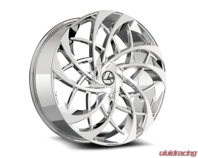 Azara 540 Wheel 30x9.5 Blank 15mm Chrome - AZA-5403095BL15C