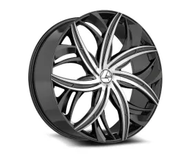 Azara 541 Wheel 22x9.5 5x115|5x120 15mm Gloss Black Machined