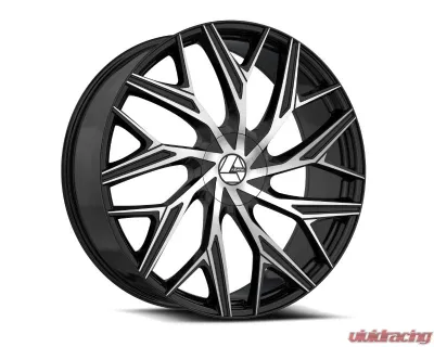 Azara 527 Wheel 26x9.5 5x120|5x127 15mm Gloss Black Machined - AZA-5726905120127+15BM