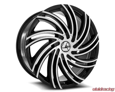 Azara 514 Wheel 18x8 5x114.3|5x120 35mm Gloss Black Machined - AZAC514188051143120+35BM