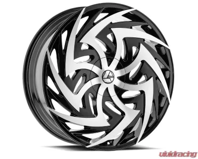 Azara 520 Wheel 22x8.5 5x112|5x114.3 38mm Gloss Black Machined - AZAC520228551121143+38BM