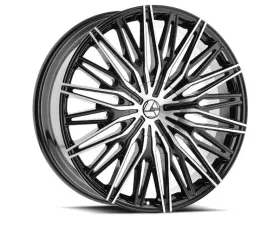 Azara 522 Wheel 18x8 5x100|5x114.3 35mm Gloss Black Machined