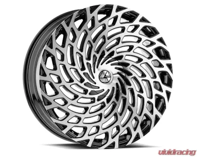 Azara 523 Wheel 20x8.5 5x110|5x114.3 35mm Gloss Black Machined - AZAC523208551101143+35BM