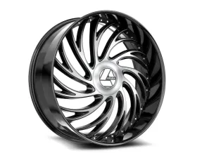 Azara AZX-101 Wheel 22x9.5 5x115|5x120 15mm Gloss Black & Machined