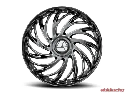 Azara AZX-101 Wheel 22x9.5 Blank 15mm Gloss Black & Milled - AZX-1012295BL15GBM
