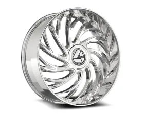 Azara AZX-101 Wheel 22x9.5 5x115|5x120 15mm Nano Chrome