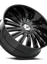 Azara AZX-102 Wheel 24x9 Blank 15mm Gloss Black                                     - AZX-102249BL15GB - Image 3
