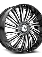 Azara AZX-102 Wheel 22x8.5 5x112|5x114.3 38mm Gloss Black & Machined                                     - AZX-10222853638BM - Image 3