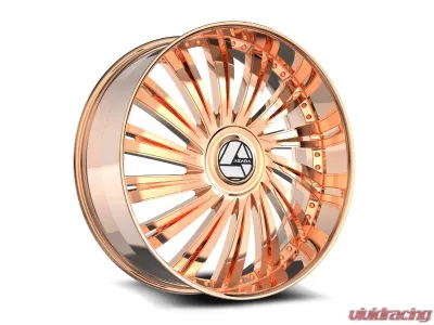 Azara AZX-102 Wheel 22x8.5 5x112|5x114.3 38mm Nano Rose Gold - AZX-10222853638NRG
