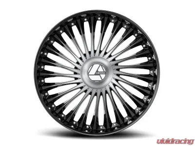 Azara AZX-103 Wheel 22x9.5 Blank 15mm Gloss Black & Machined - AZX-1032295BL15BM