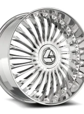 Azara AZX-103 Wheel 22x9.5 Blank 15mm Nano Chrome                                     - AZX-1032295BL15NC - Image 3