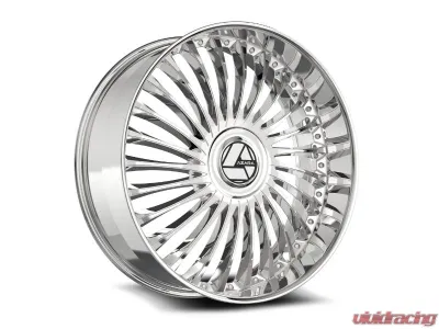 Azara AZX-103 Wheel 22x9.5 Blank 15mm Nano Chrome - AZX-1032295BL15NC
