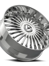 Azara AZX-103 Wheel 22x9.5 Blank 15mm Nano Chrome                                     - AZX-1032295BL15NC - Image 3
