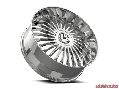 Azara AZX-103 Wheel 22x9.5 Blank 15mm Nano Chrome - AZX-1032295BL15NC