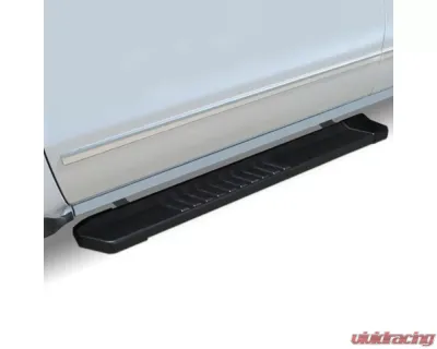 Raptor Series 6" Black Textured Aluminum OEM Style Slide Track Running Boards Ford F-150 | F-250 | F-350 Super Duty Regular 2015-2023 - 1703-0300BT